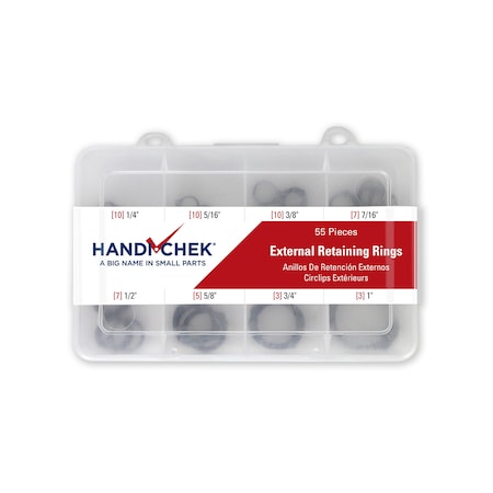 Handi-Chek Ret Ring Ext Assort 55pc DISP-SH055